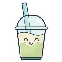 2202 Green Milk Tea Jesmin 500 c.c.
